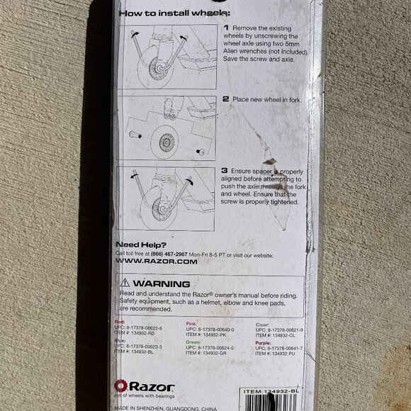 NEW Razor Replacement Scooter Wheels - Two - Picture 2 of 2